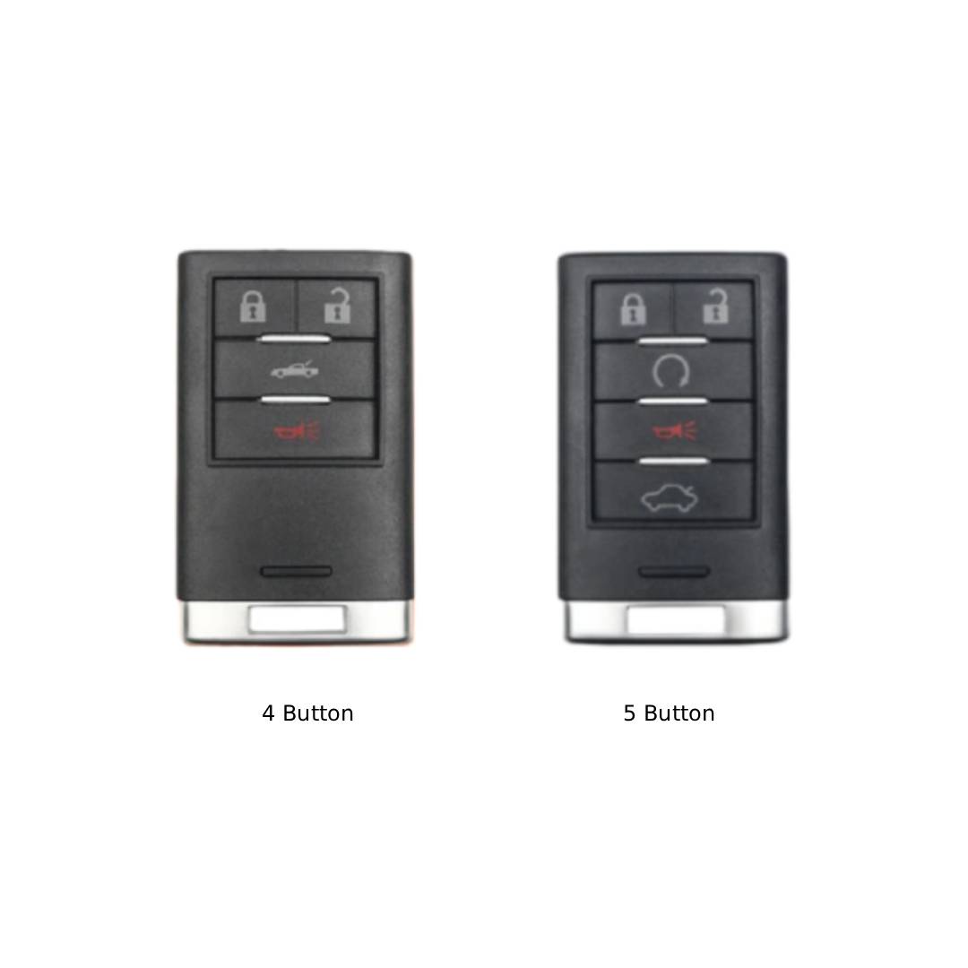 Étui en cuir pour clé de voiture Cadillac à 4 ou 5 boutons