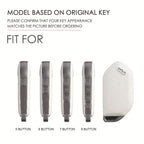 Étui en cuir pour clé de voiture Kia à 5, 6, 7, 8 ou 9 boutons