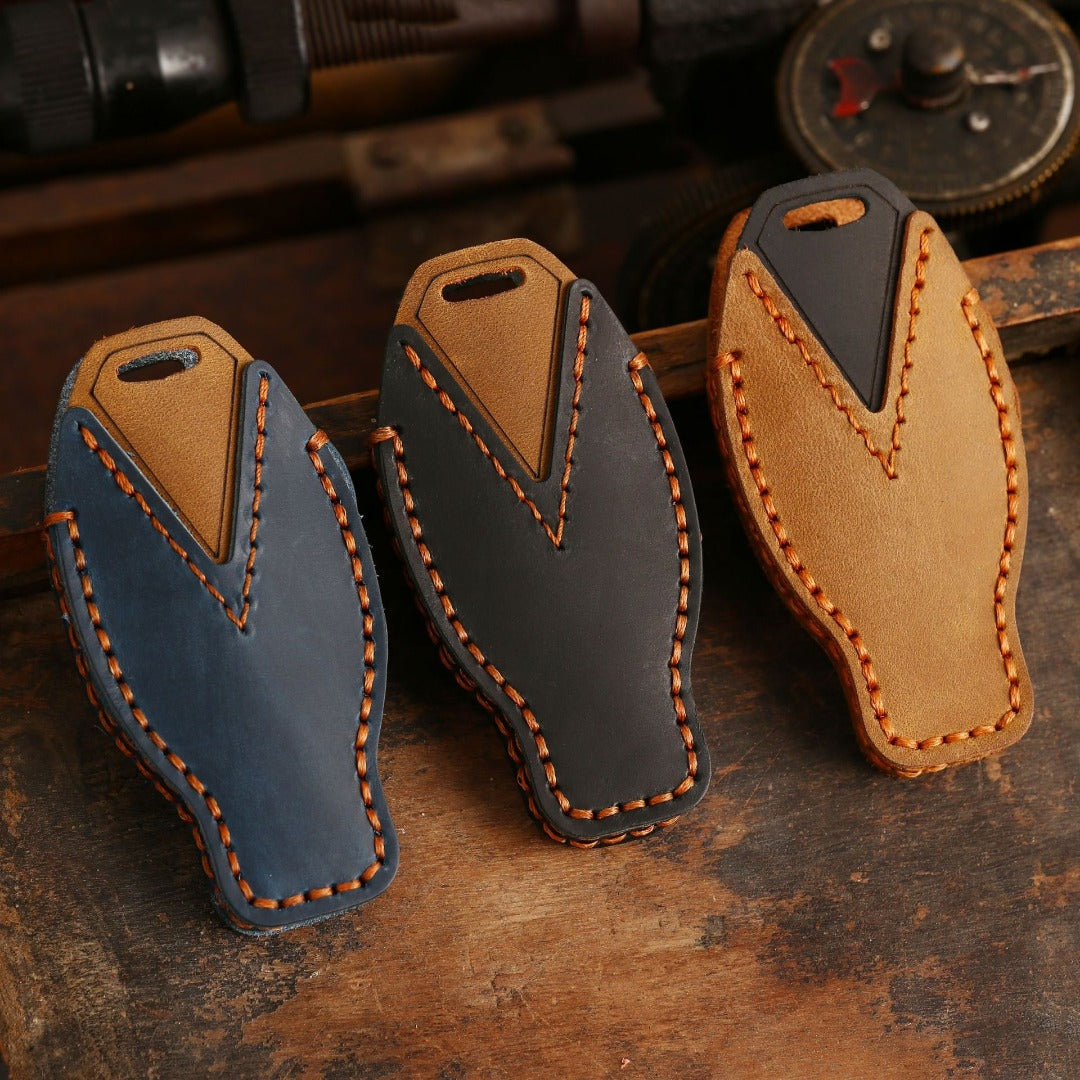 Mercedes-Benz Leder-Autoschlüsselhülle mit 2 oder 3 Tasten