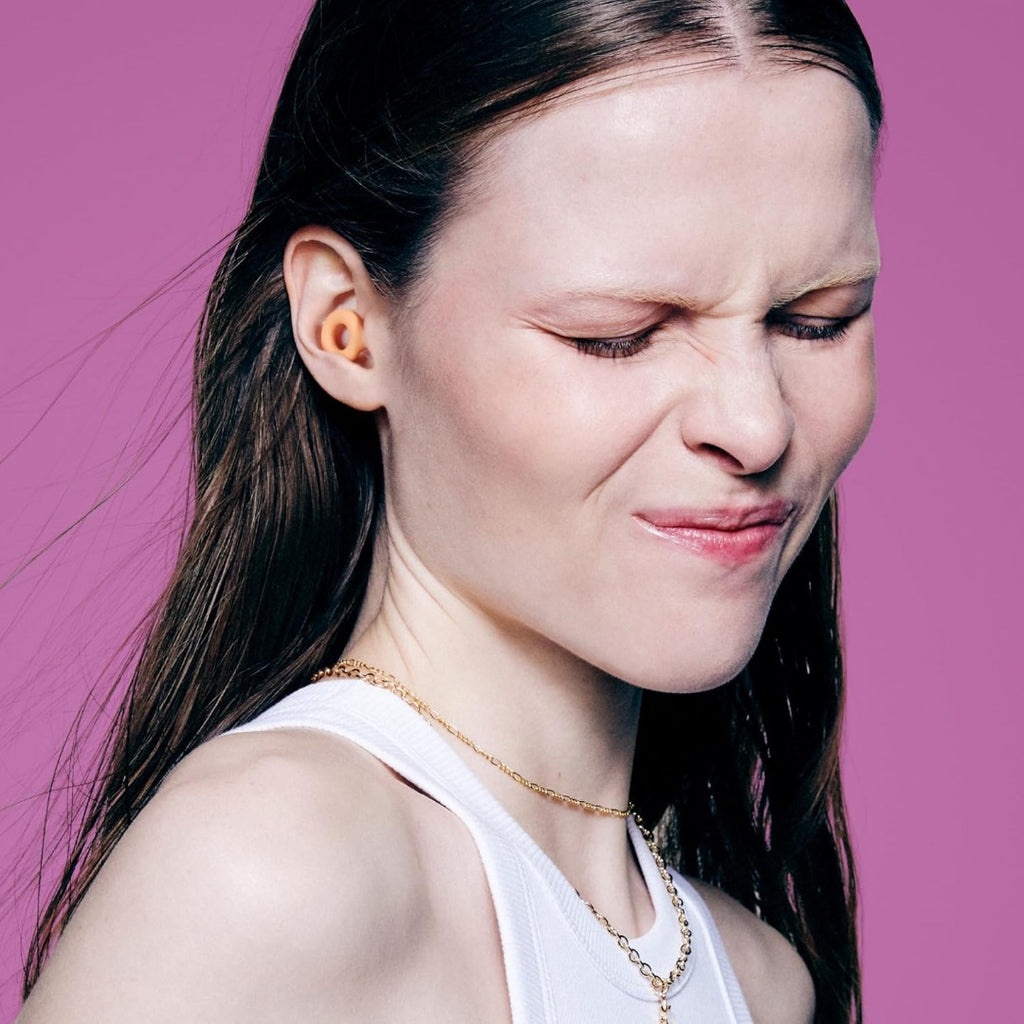 Ear Plugs – Ultra-Comfy Reusable 24dB (SNR) Noise-Reducing Earplugs for Sleep, Deep Focus, Travel, Noise Sensitivity, Flexible Hearing Protection, Customizable Fit