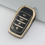 Carsine Golden Edge TPU key fob cover for Toyota Hilux Corolla - front view