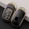 Carsine Honda Acura Car Key Case Golden Edge Black / Key case