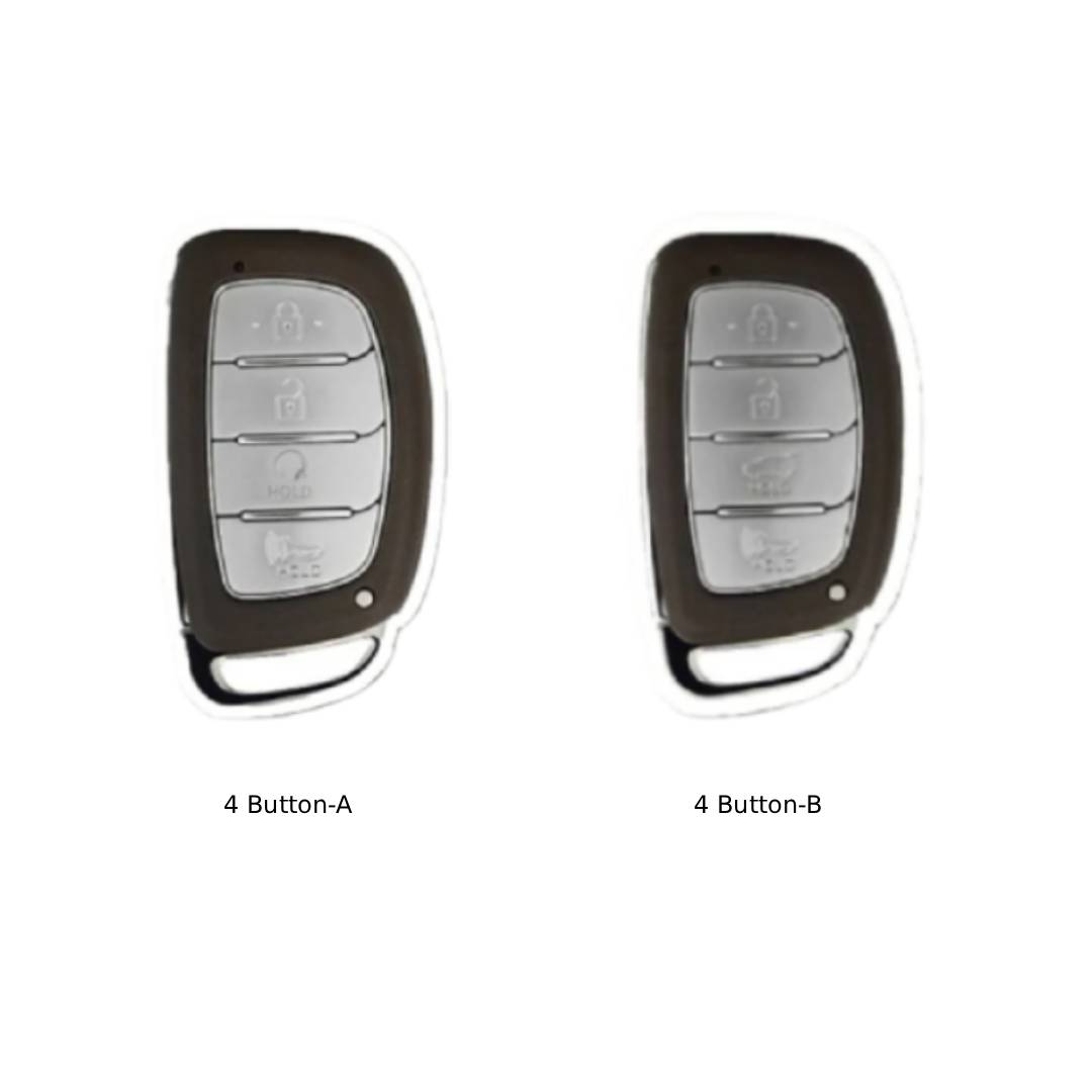Hyundai Leather Car Key Cover 4 Button