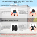 Carsine 3 Pack Came Garage Door Remote Control Key, 433.92MHZ, Universal Gate Fob Remote Compatible with CAM TOP-432EE, TOP-432EV,TOP432-NA 432 EE