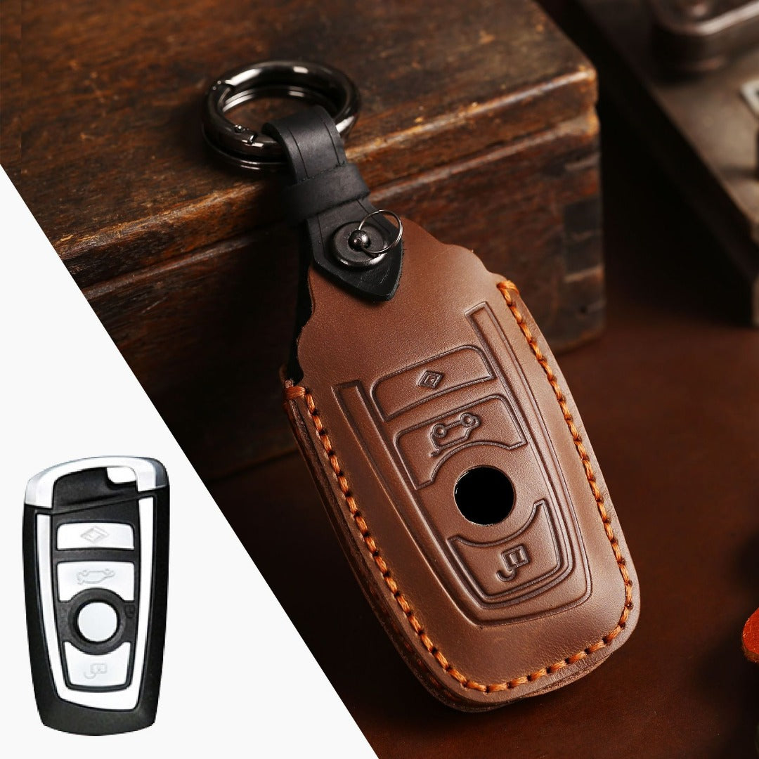 BMW Autoschlüsselhülle aus Leder mit 2 und 3 Tasten