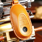 Carsine Luxury Mercedes-Benz/Maybach Leather Key Cover | Premium Protection for All Models Brown / B