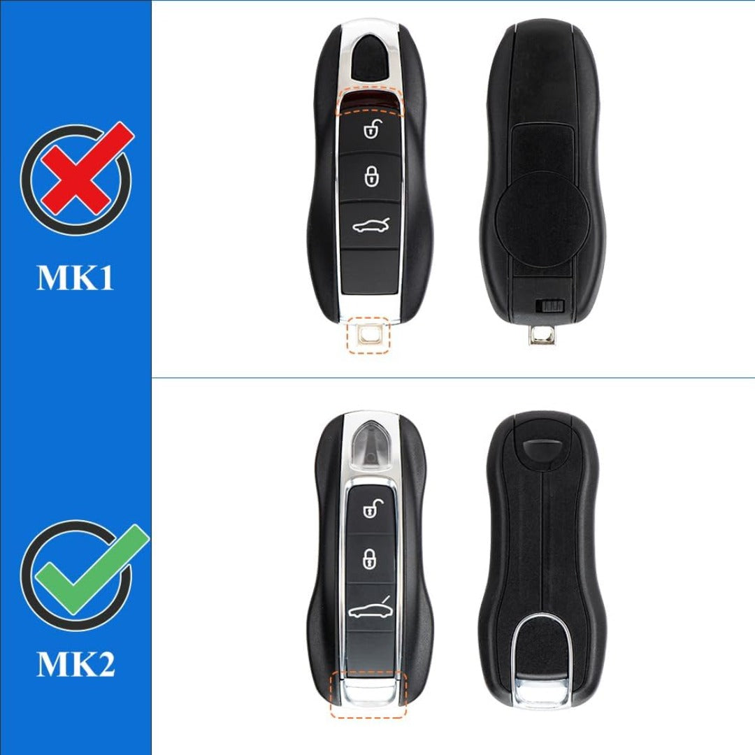 Coque de remplacement pour clé Porsche, 3 pièces, peinte 