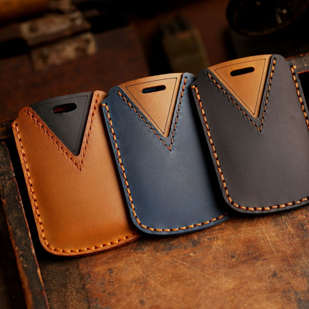 Étui en cuir pour clé de voiture Cadillac à 4 ou 5 boutons