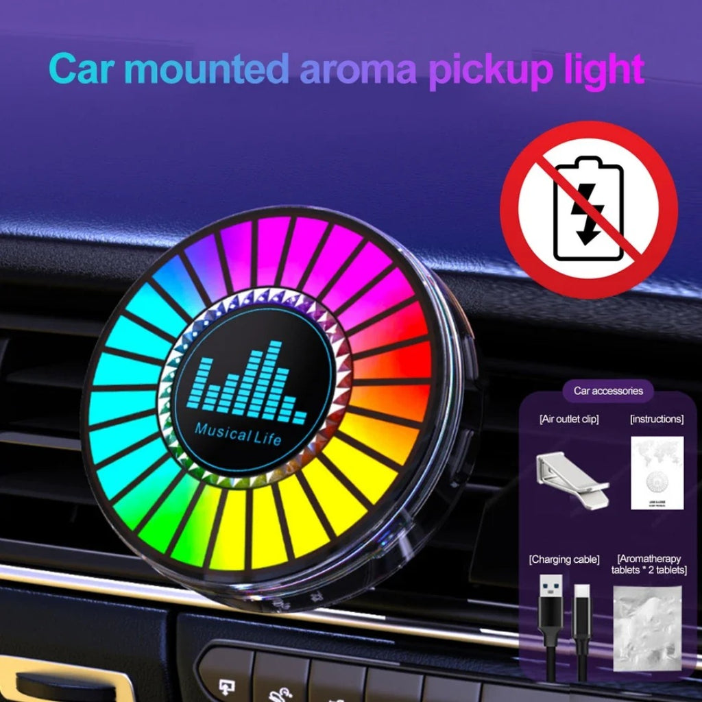 RGB-Ambientebeleuchtung fürs Auto mit Sprachsteuerung und Musikfunktion