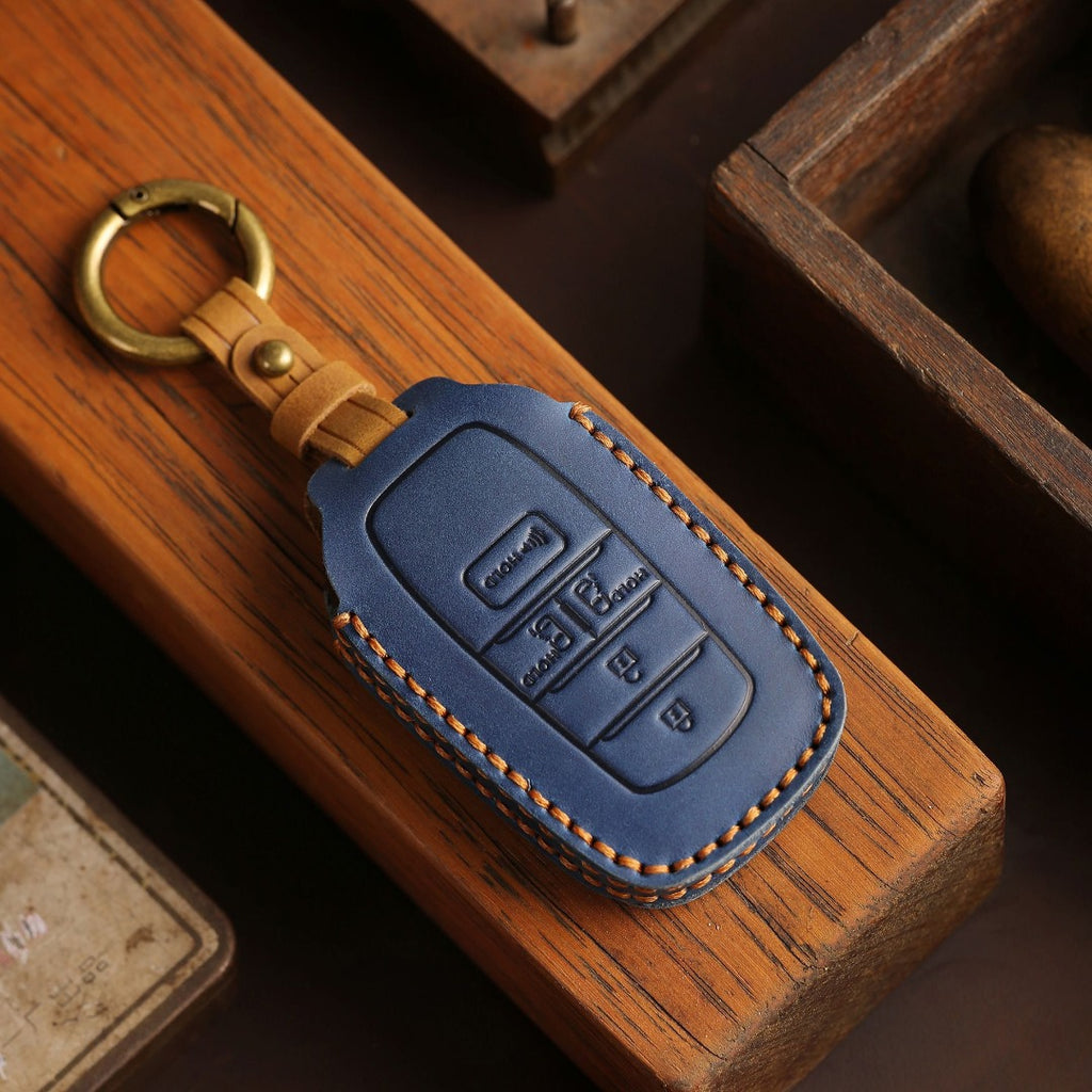 Étui en cuir pour clé de voiture Toyota Sena Grevia Alphard Vellfire (4, 5, 6 boutons)