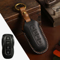 Carsine Ford Equator Leather Car Key Cover 4 Button Black