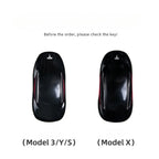 Étui en cuir pour clé de voiture Tesla