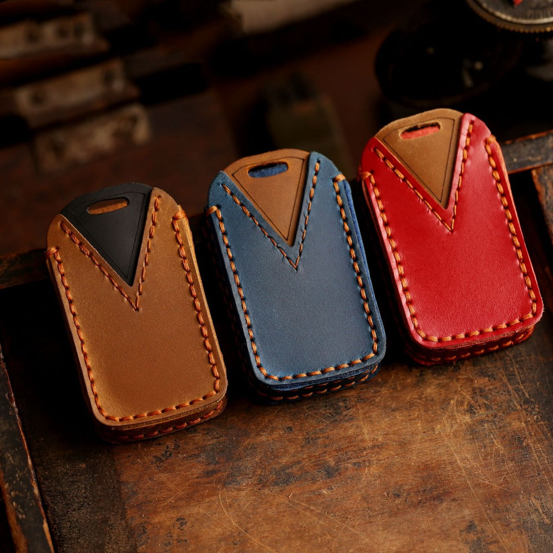 Honda CRV Lingpai XRV Civic Odyssey Elysion Accord Guandao Fit Leder-Autoschlüsselhülle für 2, 3, 4, 5 und 6 Tasten