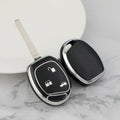 Carsine Ford Car Key Cover Silver Edge Black / Key case