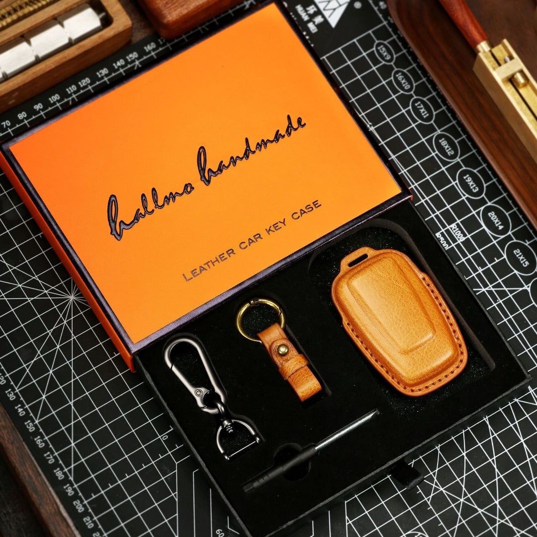Luxuriöse Lexus-Schlüsselhülle – Handgefertigte Schutzhülle aus echtem Leder | Passend für alle Modelle