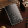 Carsine Tesla Leather Card Car Key Cover Black