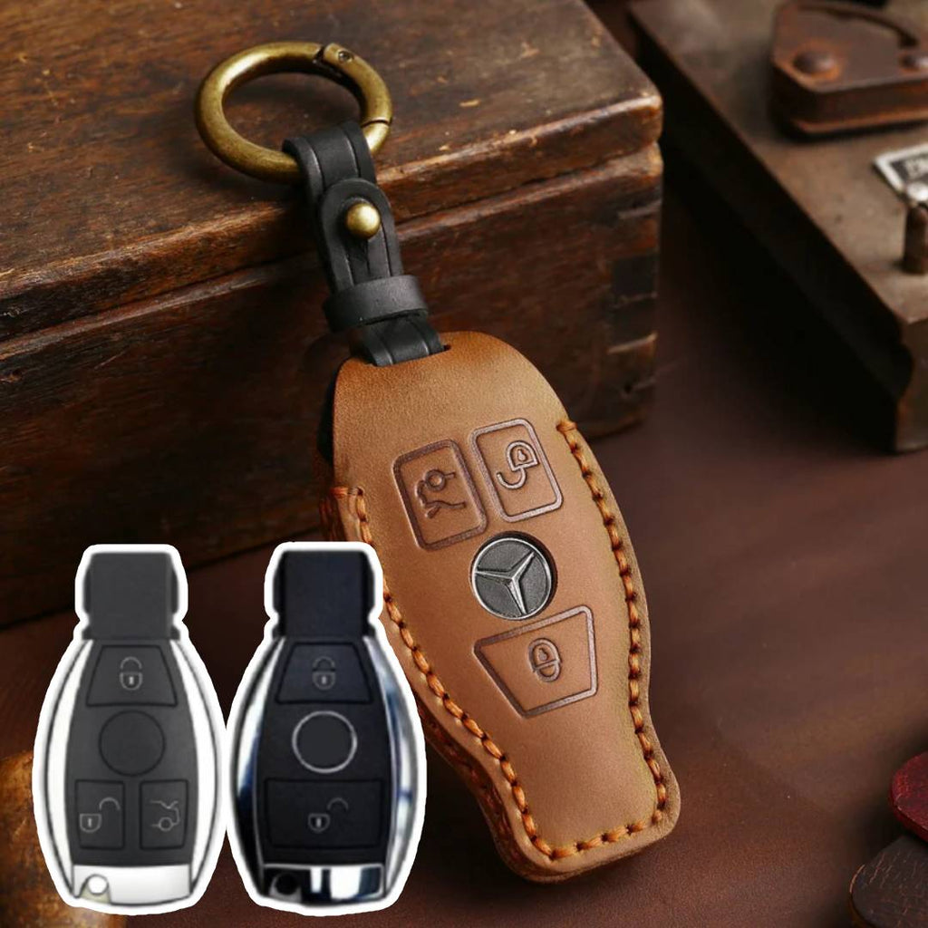 Mercedes Benz Leather Car Key Cover 2,3 Button