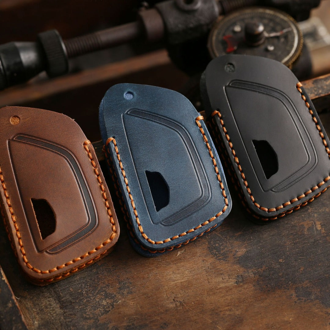 Étui en cuir pour clé de voiture Cadillac CT5 CT4 (5 ou 6 boutons)