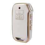 Carsine Kia Car Key Case Golden Edge White / Key case