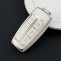 Carsine Genesis Car Key Case Golden Edge Type A / White / Key case