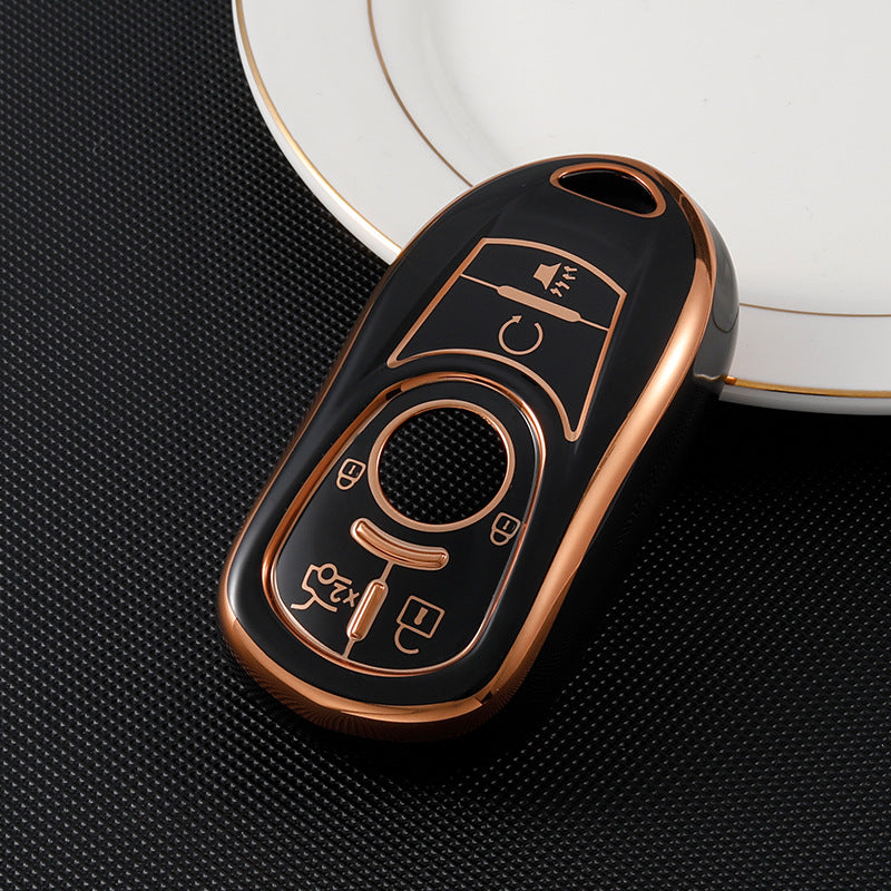Carsine Buick Car Key Case Golden Edge Black / Key case