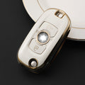 Carsine Buick Car Key Case Golden Edge White / Key case