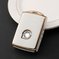Carsine Volvo Car Key Case Golden Edge White / Key case