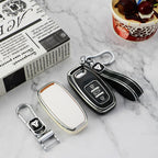 Carsine Audi Car Key Cover Silver Edge